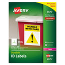 Avery® wholesale. AVERY Durable Permanent Id Labels With Trueblock Technology, Laser Printers, 8.5 X 11, White, 50-pack. HSD Wholesale: Janitorial Supplies, Breakroom Supplies, Office Supplies.