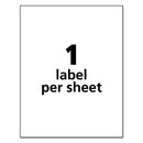 Avery® wholesale. AVERY Durable Permanent Id Labels With Trueblock Technology, Laser Printers, 8.5 X 11, White, 50-pack. HSD Wholesale: Janitorial Supplies, Breakroom Supplies, Office Supplies.