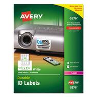 Avery® wholesale. AVERY Durable Permanent Id Labels With Trueblock Technology, Laser Printers, 1.25 X 1.75, White, 32-sheet, 50 Sheets-pack. HSD Wholesale: Janitorial Supplies, Breakroom Supplies, Office Supplies.
