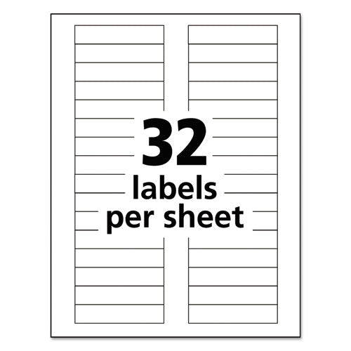 Avery® wholesale. AVERY Durable Permanent Id Labels With Trueblock Technology, Laser Printers, 0.63 X 3, White, 32-sheet, 50 Sheets-pack. HSD Wholesale: Janitorial Supplies, Breakroom Supplies, Office Supplies.