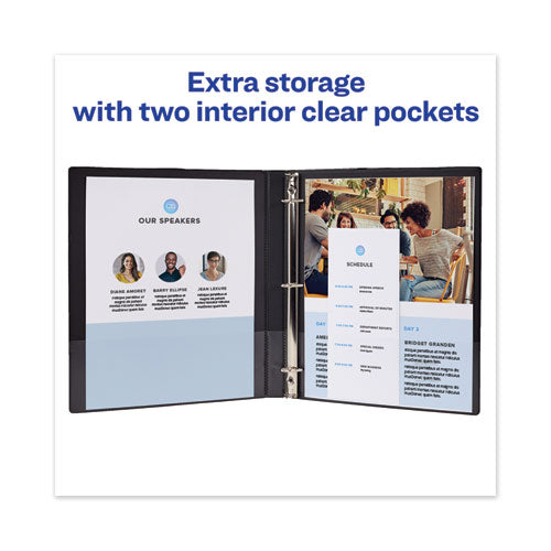 Avery® wholesale. AVERY Framed View Heavy-duty Binders, 3 Rings, 3" Capacity, 11 X 8.5, Black. HSD Wholesale: Janitorial Supplies, Breakroom Supplies, Office Supplies.