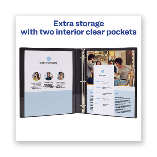 Avery® wholesale. AVERY Framed View Heavy-duty Binders, 3 Rings, 0.5" Capacity, 11 X 8.5, Navy Blue. HSD Wholesale: Janitorial Supplies, Breakroom Supplies, Office Supplies.