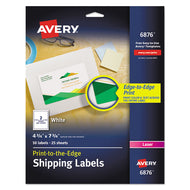 Avery® wholesale. AVERY Vibrant Laser Color-print Labels W- Sure Feed, 4 3-4 X 7 3-4, White, 50-pack. HSD Wholesale: Janitorial Supplies, Breakroom Supplies, Office Supplies.