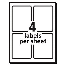 Load image into Gallery viewer, Avery® wholesale. AVERY Vibrant Laser Color-print Labels W- Sure Feed, 3 3-4 X 4 3-4, White, 100-pk. HSD Wholesale: Janitorial Supplies, Breakroom Supplies, Office Supplies.