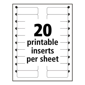 Avery® wholesale. The Mighty Badge Name Badge Holder Kit, Horizontal, 3 X 1, Inkjet, Gold, 10 Holders- 80 Inserts. HSD Wholesale: Janitorial Supplies, Breakroom Supplies, Office Supplies.