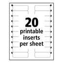 Avery® wholesale. The Mighty Badge Name Badge Holder Kit, Horizontal, 3 X 1, Inkjet, Silver, 10 Holders- 80 Inserts. HSD Wholesale: Janitorial Supplies, Breakroom Supplies, Office Supplies.