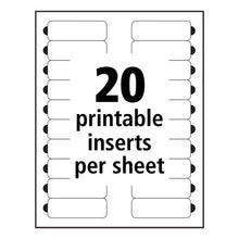 Load image into Gallery viewer, Avery® wholesale. The Mighty Badge Name Badge Inserts, 1 X 3, Clear, Laser, 20-sheet, 5 Sheets-pack. HSD Wholesale: Janitorial Supplies, Breakroom Supplies, Office Supplies.