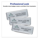 Avery® wholesale. The Mighty Badge Name Badge Inserts, 1 X 3, Clear, Laser, 20-sheet, 5 Sheets-pack. HSD Wholesale: Janitorial Supplies, Breakroom Supplies, Office Supplies.