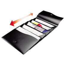 Load image into Gallery viewer, Avery® wholesale. AVERY Slide And View Expanding File, 5 Sections, Letter Size, Black. HSD Wholesale: Janitorial Supplies, Breakroom Supplies, Office Supplies.