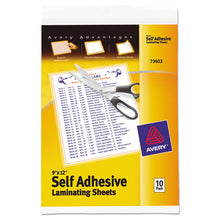 Load image into Gallery viewer, Avery® wholesale. AVERY Clear Self-adhesive Laminating Sheets, 3 Mil, 9&quot; X 12&quot;, Matte Clear, 10-pack. HSD Wholesale: Janitorial Supplies, Breakroom Supplies, Office Supplies.