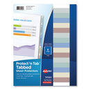 Avery® wholesale. AVERY Protect 'n Tab Top-load Clear Sheet Protectors W-five Tabs, Letter. HSD Wholesale: Janitorial Supplies, Breakroom Supplies, Office Supplies.