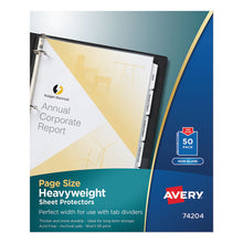 Load image into Gallery viewer, Avery® wholesale. Top-load Poly Three-hole Sheet Protectors, Non-glare, Letter, 50-box. HSD Wholesale: Janitorial Supplies, Breakroom Supplies, Office Supplies.