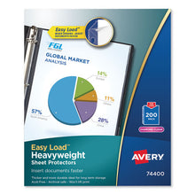 Load image into Gallery viewer, Avery® wholesale. Top-load Poly Sheet Protectors, Heavy, Letter, Diamond Clear, 200-box. HSD Wholesale: Janitorial Supplies, Breakroom Supplies, Office Supplies.