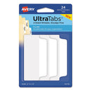 Avery® wholesale. AVERY Ultra Tabs Repositionable Wide Tabs, 1-3-cut Tabs, White, 3" Wide, 24-pack. HSD Wholesale: Janitorial Supplies, Breakroom Supplies, Office Supplies.