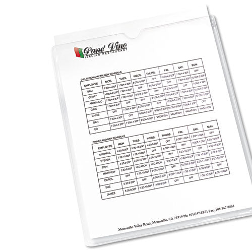 Avery® wholesale. Top-load Clear Vinyl Envelopes W-thumb Notch, 9” X 12”, Clear, 10-pack. HSD Wholesale: Janitorial Supplies, Breakroom Supplies, Office Supplies.