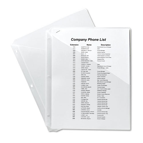 Avery® wholesale. AVERY Binder Pockets, 3-hole Punched, 9 1-4 X 11, Clear, 5-pack. HSD Wholesale: Janitorial Supplies, Breakroom Supplies, Office Supplies.