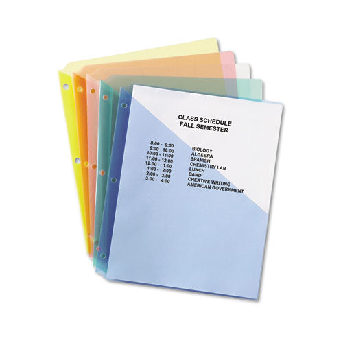 Avery® wholesale. AVERY Binder Pockets, 3-hole Punched, 9 1-4 X 11, Assorted Colors, 5-pack. HSD Wholesale: Janitorial Supplies, Breakroom Supplies, Office Supplies.