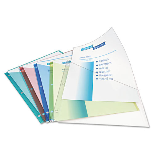 Avery® wholesale. AVERY Binder Pockets, 3-hole Punched, 9 1-4 X 11, Assorted Colors, 5-pack. HSD Wholesale: Janitorial Supplies, Breakroom Supplies, Office Supplies.