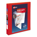 Avery® wholesale. AVERY Heavy-duty View Binder With Durahinge And One Touch Ezd Rings, 3 Rings, 1.5" Capacity, 11 X 8.5, Red. HSD Wholesale: Janitorial Supplies, Breakroom Supplies, Office Supplies.