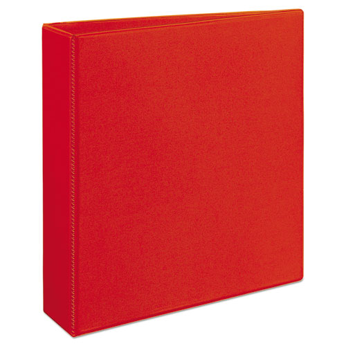 Avery® wholesale. AVERY Heavy-duty View Binder With Durahinge And One Touch Ezd Rings, 3 Rings, 2" Capacity, 11 X 8.5, Red. HSD Wholesale: Janitorial Supplies, Breakroom Supplies, Office Supplies.