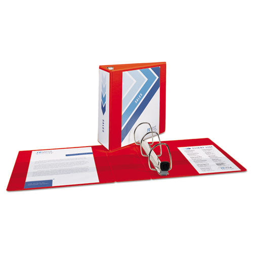 Avery® wholesale. Heavy-duty View Binder With Durahinge And Locking One Touch Ezd Rings, 3 Rings, 4" Capacity, 11 X 8.5, Red. HSD Wholesale: Janitorial Supplies, Breakroom Supplies, Office Supplies.