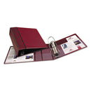 Avery® wholesale. Heavy-duty Non-view Binder With Durahinge And Locking One Touch Ezd Rings, 3 Rings, 4" Capacity, 11 X 8.5, Maroon. HSD Wholesale: Janitorial Supplies, Breakroom Supplies, Office Supplies.