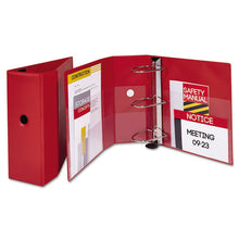 Load image into Gallery viewer, Avery® wholesale. Heavy-duty Non-view Binder With Durahinge, Locking One Touch Ezd Rings And Thumb Notch, 3 Rings, 5&quot; Capacity, 11 X 8.5, Red. HSD Wholesale: Janitorial Supplies, Breakroom Supplies, Office Supplies.