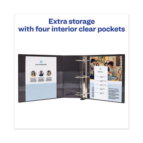 Avery® wholesale. Heavy-duty View Binder With Durahinge And Locking One Touch Ezd Rings, 3 Rings, 4" Capacity, 11 X 8.5, Black. HSD Wholesale: Janitorial Supplies, Breakroom Supplies, Office Supplies.