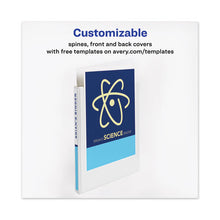 Load image into Gallery viewer, Avery® wholesale. AVERY Heavy-duty View Binder With Durahinge And One Touch Slant Rings, 3 Rings, 0.5&quot; Capacity, 11 X 8.5, White. HSD Wholesale: Janitorial Supplies, Breakroom Supplies, Office Supplies.