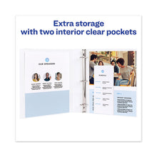 Load image into Gallery viewer, Avery® wholesale. AVERY Heavy-duty View Binder With Durahinge And One Touch Slant Rings, 3 Rings, 0.5&quot; Capacity, 11 X 8.5, White. HSD Wholesale: Janitorial Supplies, Breakroom Supplies, Office Supplies.