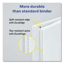 Load image into Gallery viewer, Avery® wholesale. AVERY Heavy-duty View Binder With Durahinge And One Touch Slant Rings, 3 Rings, 0.5&quot; Capacity, 11 X 8.5, White. HSD Wholesale: Janitorial Supplies, Breakroom Supplies, Office Supplies.