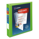 Avery® wholesale. AVERY Heavy-duty View Binder With Durahinge And One Touch Ezd Rings, 3 Rings, 1.5" Capacity, 11 X 8.5, Chartreuse. HSD Wholesale: Janitorial Supplies, Breakroom Supplies, Office Supplies.