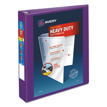 Load image into Gallery viewer, Avery® wholesale. AVERY Heavy-duty View Binder With Durahinge And One Touch Ezd Rings, 3 Rings, 1.5&quot; Capacity, 11 X 8.5, Purple. HSD Wholesale: Janitorial Supplies, Breakroom Supplies, Office Supplies.