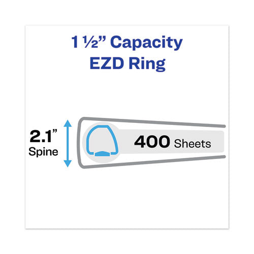 Avery® wholesale. AVERY Heavy-duty View Binder With Durahinge And One Touch Ezd Rings, 3 Rings, 1.5" Capacity, 11 X 8.5, Purple. HSD Wholesale: Janitorial Supplies, Breakroom Supplies, Office Supplies.