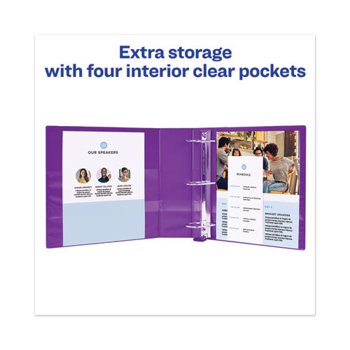 Avery® wholesale. AVERY Heavy-duty View Binder With Durahinge And One Touch Ezd Rings, 3 Rings, 1.5" Capacity, 11 X 8.5, Purple. HSD Wholesale: Janitorial Supplies, Breakroom Supplies, Office Supplies.