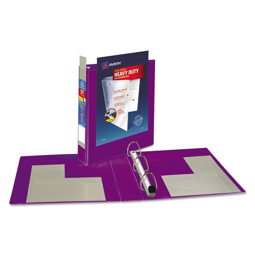 Avery® wholesale. AVERY Heavy-duty View Binder With Durahinge And One Touch Ezd Rings, 3 Rings, 1.5" Capacity, 11 X 8.5, Purple. HSD Wholesale: Janitorial Supplies, Breakroom Supplies, Office Supplies.