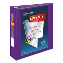 Load image into Gallery viewer, Avery® wholesale. AVERY Heavy-duty View Binder With Durahinge And One Touch Ezd Rings, 3 Rings, 2&quot; Capacity, 11 X 8.5, Purple. HSD Wholesale: Janitorial Supplies, Breakroom Supplies, Office Supplies.