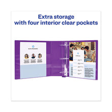 Load image into Gallery viewer, Avery® wholesale. AVERY Heavy-duty View Binder With Durahinge And One Touch Ezd Rings, 3 Rings, 2&quot; Capacity, 11 X 8.5, Purple. HSD Wholesale: Janitorial Supplies, Breakroom Supplies, Office Supplies.