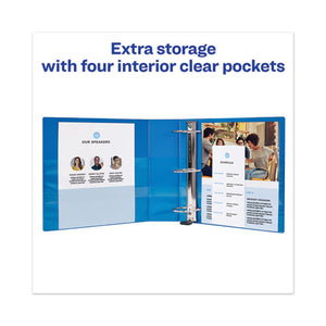 Avery® wholesale. AVERY Heavy-duty View Binder With Durahinge And One Touch Ezd Rings, 3 Rings, 2" Capacity, 11 X 8.5, Pacific Blue. HSD Wholesale: Janitorial Supplies, Breakroom Supplies, Office Supplies.