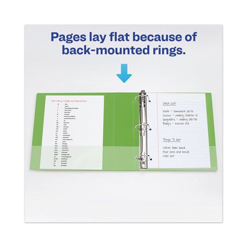 Avery® wholesale. Heavy-duty View Binder With Durahinge And Locking One Touch Ezd Rings, 3 Rings, 3" Capacity, 11 X 8.5, Chartreuse. HSD Wholesale: Janitorial Supplies, Breakroom Supplies, Office Supplies.