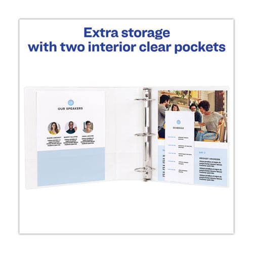 Avery® wholesale. AVERY Heavy-duty Non Stick View Binder With Durahinge And Slant Rings, 3 Rings, 2" Capacity, 11 X 8.5, White, 4-pack. HSD Wholesale: Janitorial Supplies, Breakroom Supplies, Office Supplies.