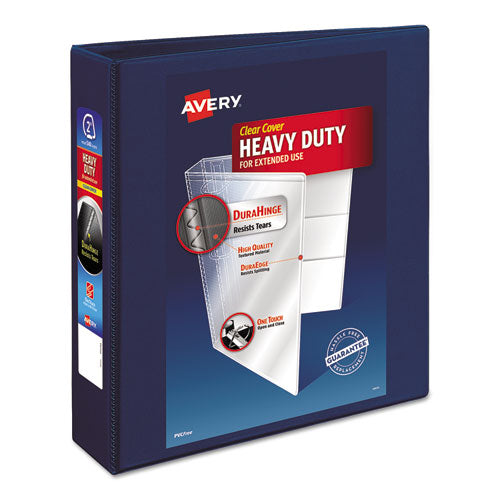 Avery® wholesale. AVERY Heavy-duty View Binder With Durahinge And One Touch Ezd Rings, 3 Rings, 2" Capacity, 11 X 8.5, Navy Blue. HSD Wholesale: Janitorial Supplies, Breakroom Supplies, Office Supplies.