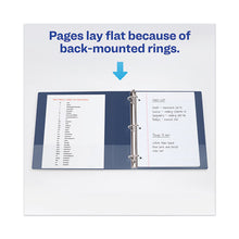 Load image into Gallery viewer, Avery® wholesale. Heavy-duty View Binder With Durahinge And Locking One Touch Ezd Rings, 3 Rings, 4&quot; Capacity, 11 X 8.5, Navy Blue. HSD Wholesale: Janitorial Supplies, Breakroom Supplies, Office Supplies.