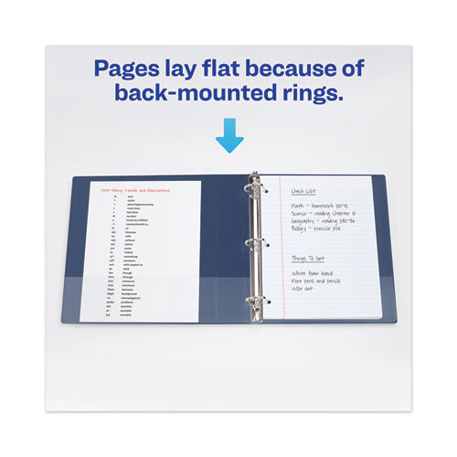 Avery® wholesale. Heavy-duty View Binder With Durahinge And Locking One Touch Ezd Rings, 3 Rings, 4" Capacity, 11 X 8.5, Navy Blue. HSD Wholesale: Janitorial Supplies, Breakroom Supplies, Office Supplies.