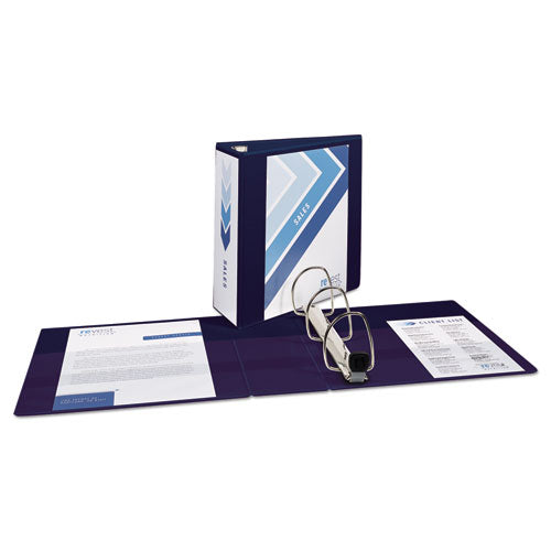 Avery® wholesale. Heavy-duty View Binder With Durahinge And Locking One Touch Ezd Rings, 3 Rings, 4" Capacity, 11 X 8.5, Navy Blue. HSD Wholesale: Janitorial Supplies, Breakroom Supplies, Office Supplies.