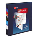 Avery® wholesale. AVERY Heavy-duty View Binder With Durahinge And One Touch Ezd Rings, 3 Rings, 1.5" Capacity, 11 X 8.5, Navy Blue. HSD Wholesale: Janitorial Supplies, Breakroom Supplies, Office Supplies.