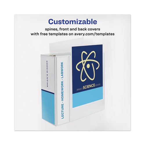 Avery® wholesale. AVERY Heavy-duty View Binder With Durahinge And Locking One Touch Ezd Rings, 3 Rings, 5" Capacity, 11 X 8.5, Navy Blue. HSD Wholesale: Janitorial Supplies, Breakroom Supplies, Office Supplies.