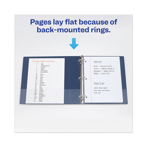 Avery® wholesale. AVERY Heavy-duty View Binder With Durahinge And One Touch Ezd Rings, 3 Rings, 1" Capacity, 11 X 8.5, Navy Blue. HSD Wholesale: Janitorial Supplies, Breakroom Supplies, Office Supplies.