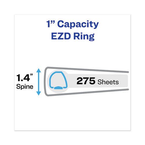 Avery® wholesale. AVERY Heavy-duty View Binder With Durahinge And One Touch Ezd Rings, 3 Rings, 1" Capacity, 11 X 8.5, Navy Blue. HSD Wholesale: Janitorial Supplies, Breakroom Supplies, Office Supplies.