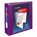 Avery® wholesale. Heavy-duty View Binder With Durahinge And Locking One Touch Ezd Rings, 3 Rings, 3" Capacity, 11 X 8.5, Purple. HSD Wholesale: Janitorial Supplies, Breakroom Supplies, Office Supplies.